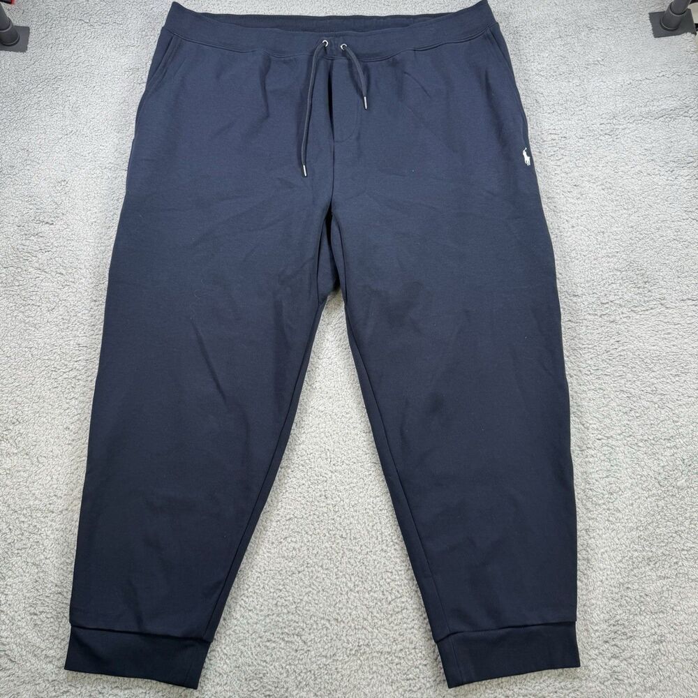 Polo Ralph Lauren Pants Mens 3XB Blue Joggers Elastic Waist Pony Logo